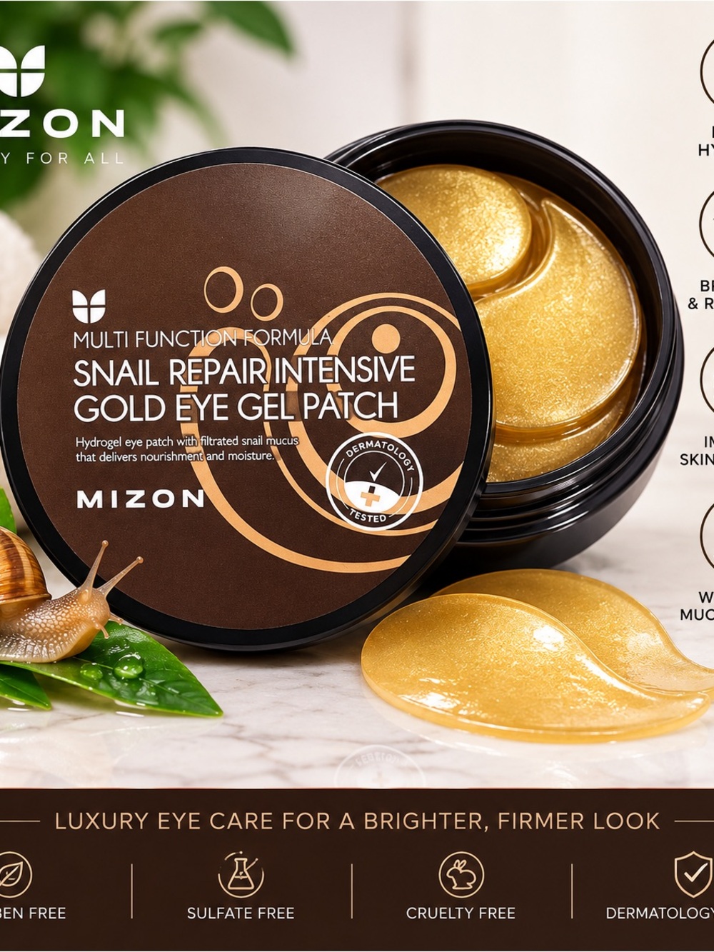 Gold Snail Repair Intensive Eye Gel Patch — Gold
